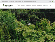 Tablet Screenshot of absolutelandscaping.com